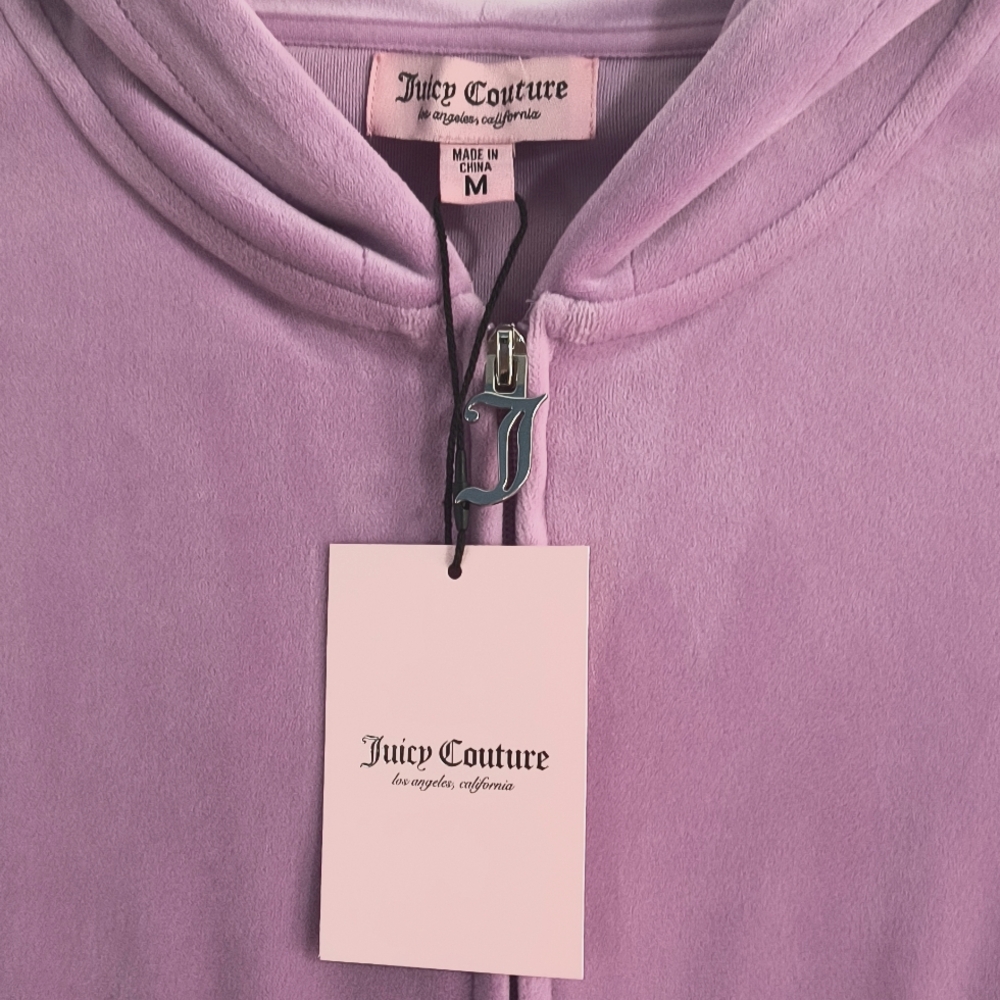 NWT Juicy Couture OG Bling Velour Hoodie - Picture 2 of 4